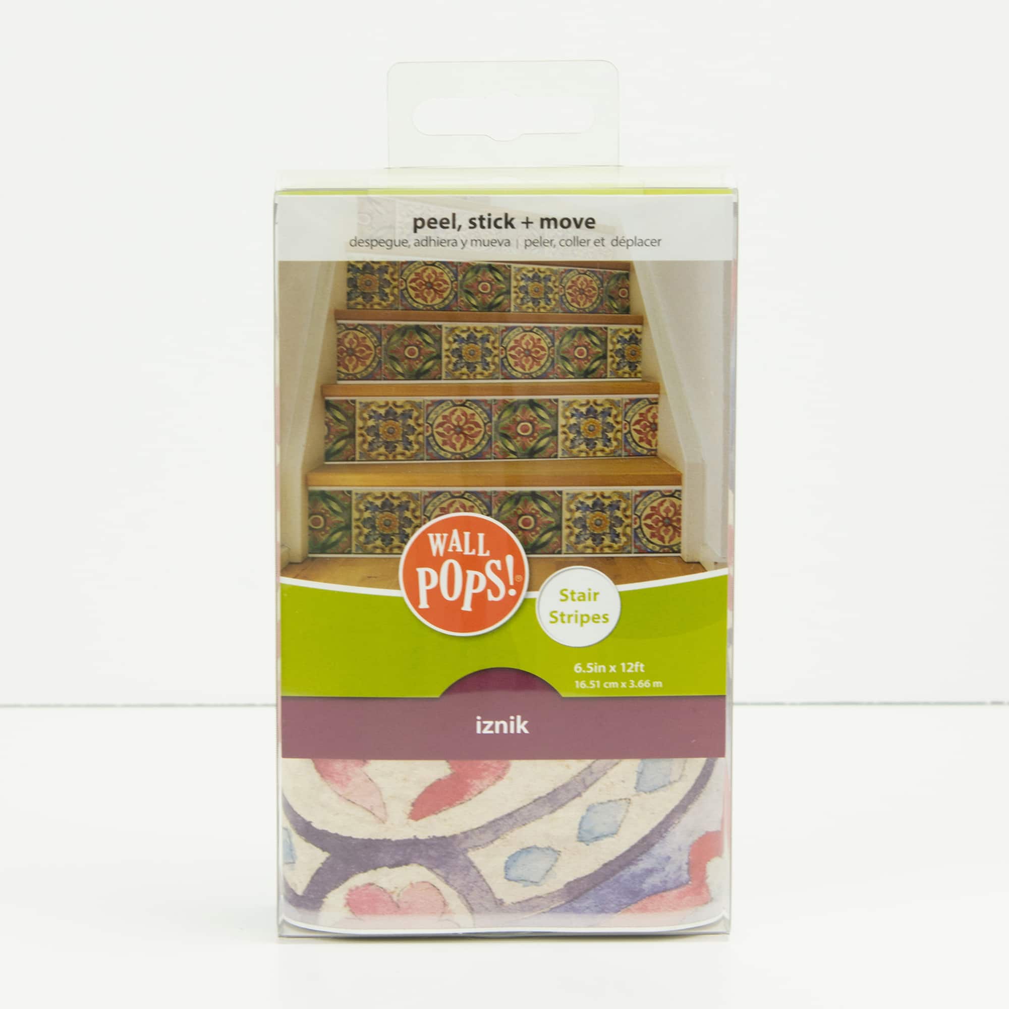 WallPops Iznik Tile Stair Stripe Decal